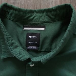 RVCA Green button-down, XXL slim fit